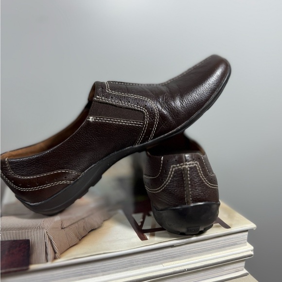 Women’s Natural Soul Size 7 1/2 Brown Leather Slip-On Shoes - Picture 8 of 15